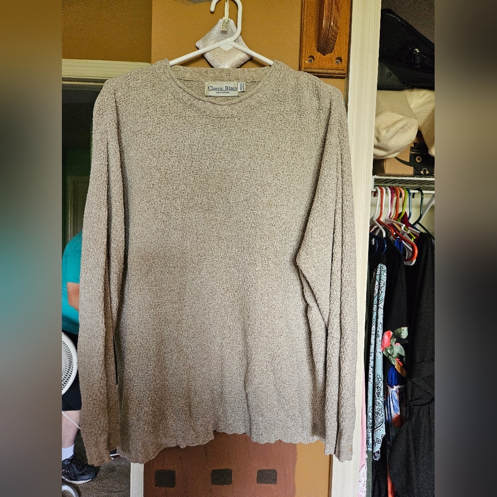 Tan soft lightweight sweater